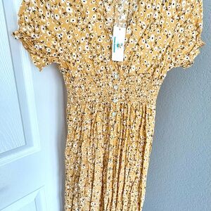 Yellow Floral Dress
